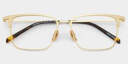 Maxwell Gold Browline Glasses1
