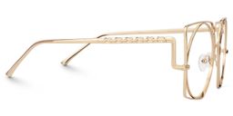 Ybarra Gold Geometric Glasses2