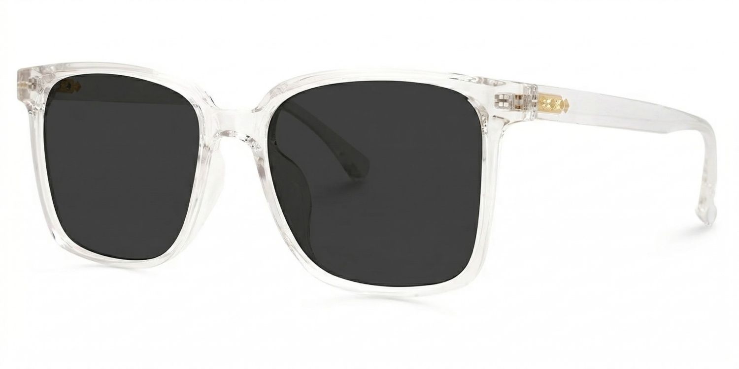 Contreras Clear Square Polarized Sunglasses for Driving | ZEELOOL CA1