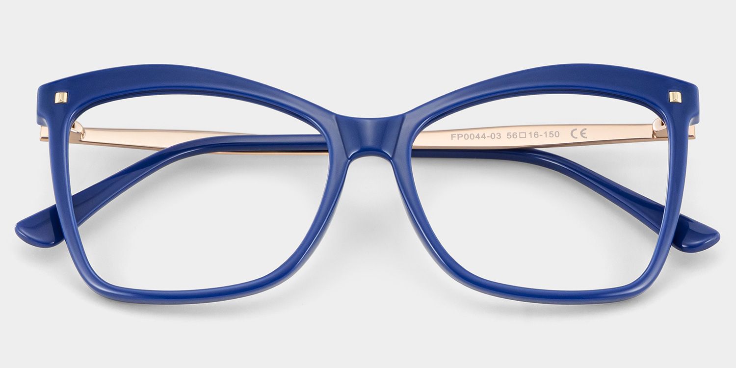 Isaebella Butterfly Blue Frame Glasses | Zeelool Optical1