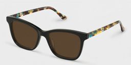 Faith Black Rectangle Sunglasses2
