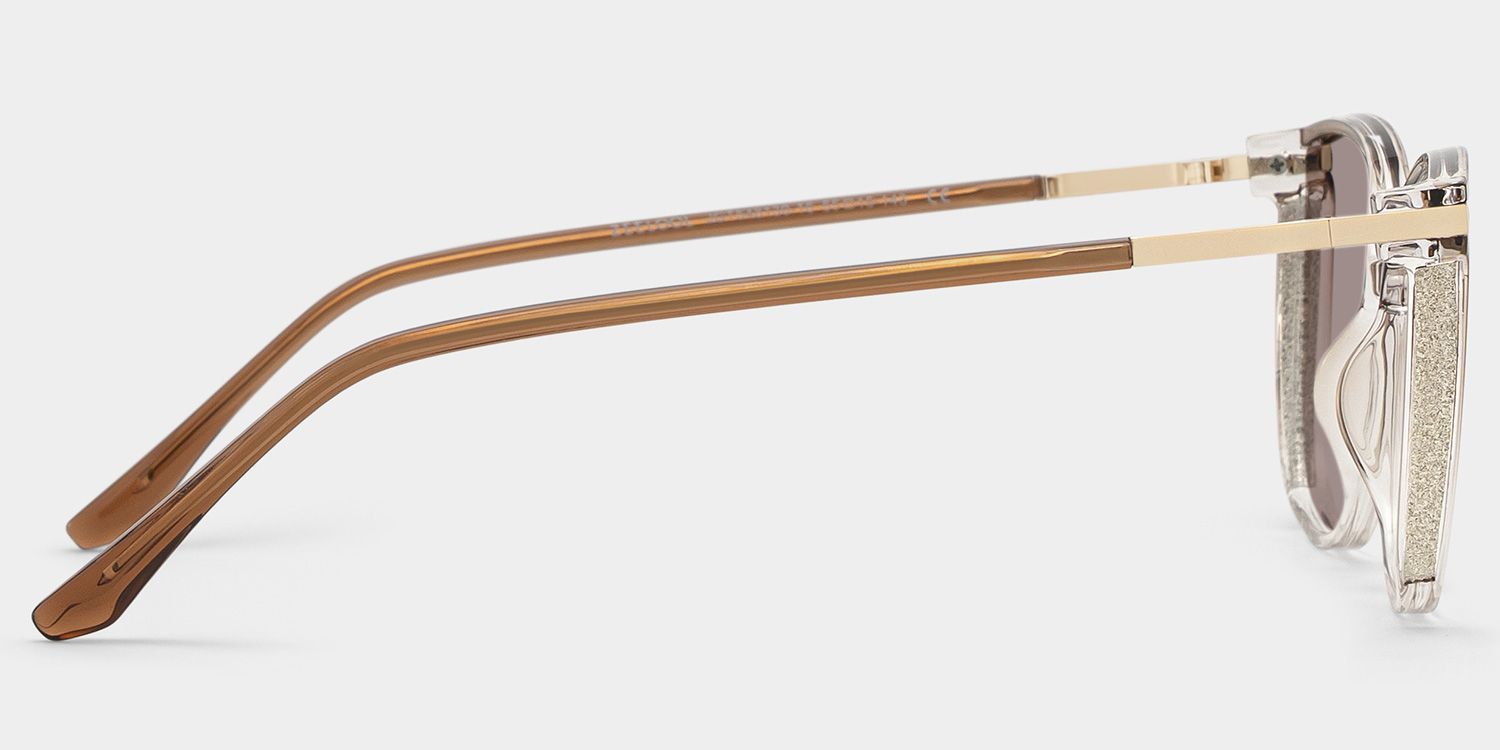 Rodz Brown Square Polarized Sunglasses for Driving | ZEELOOL CA3