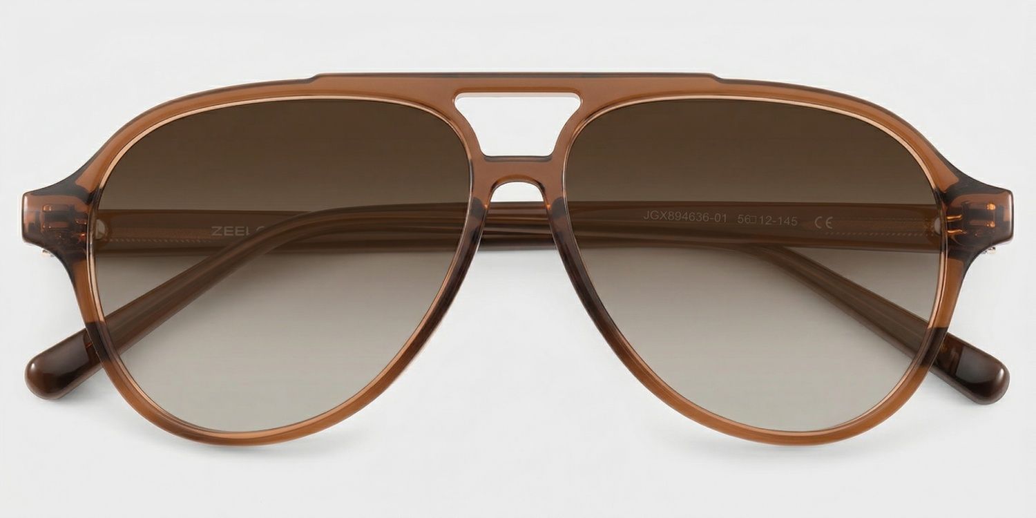 Drew Brown Aviator Polarized Sunglasses for Driving | ZEELOOL CA1