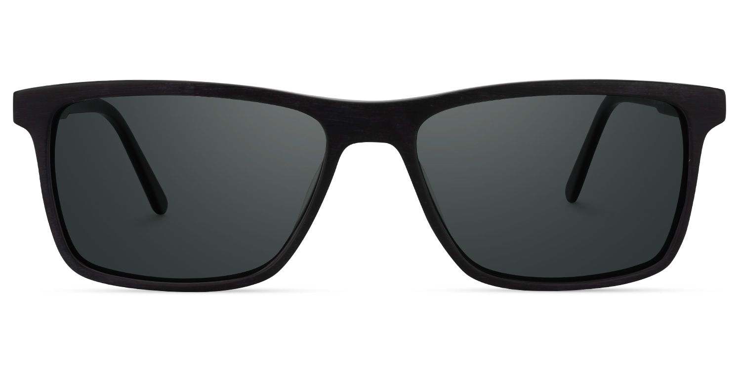 Daniel Rectangle Black Sunglasses for Women & Men | ZEELOOL CA0