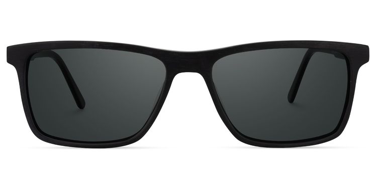Daniel Black Rectangle Sunglasses