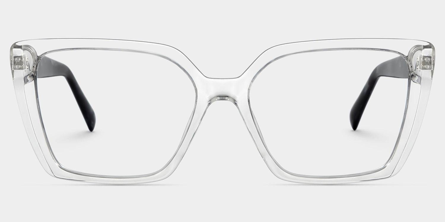 Emery Clear Geometric Artistik Eyewear | ZEELOOL1