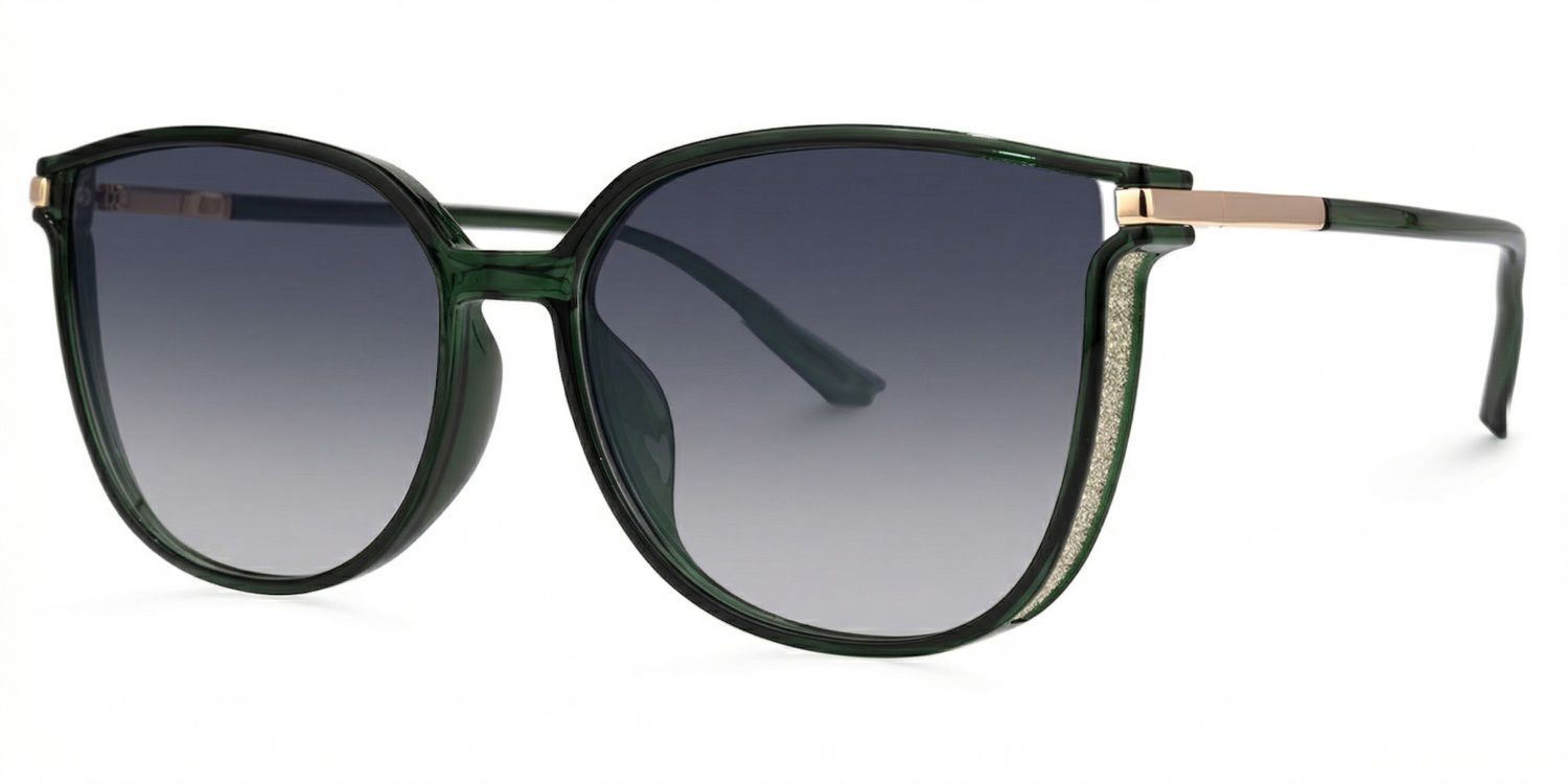 Rodz Dark-Green Square Sunglasses to Frame Your Face | ZEELOOL CA1