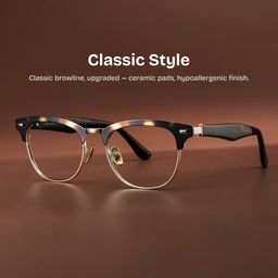 Penelope Tortoise Browline Glasses0