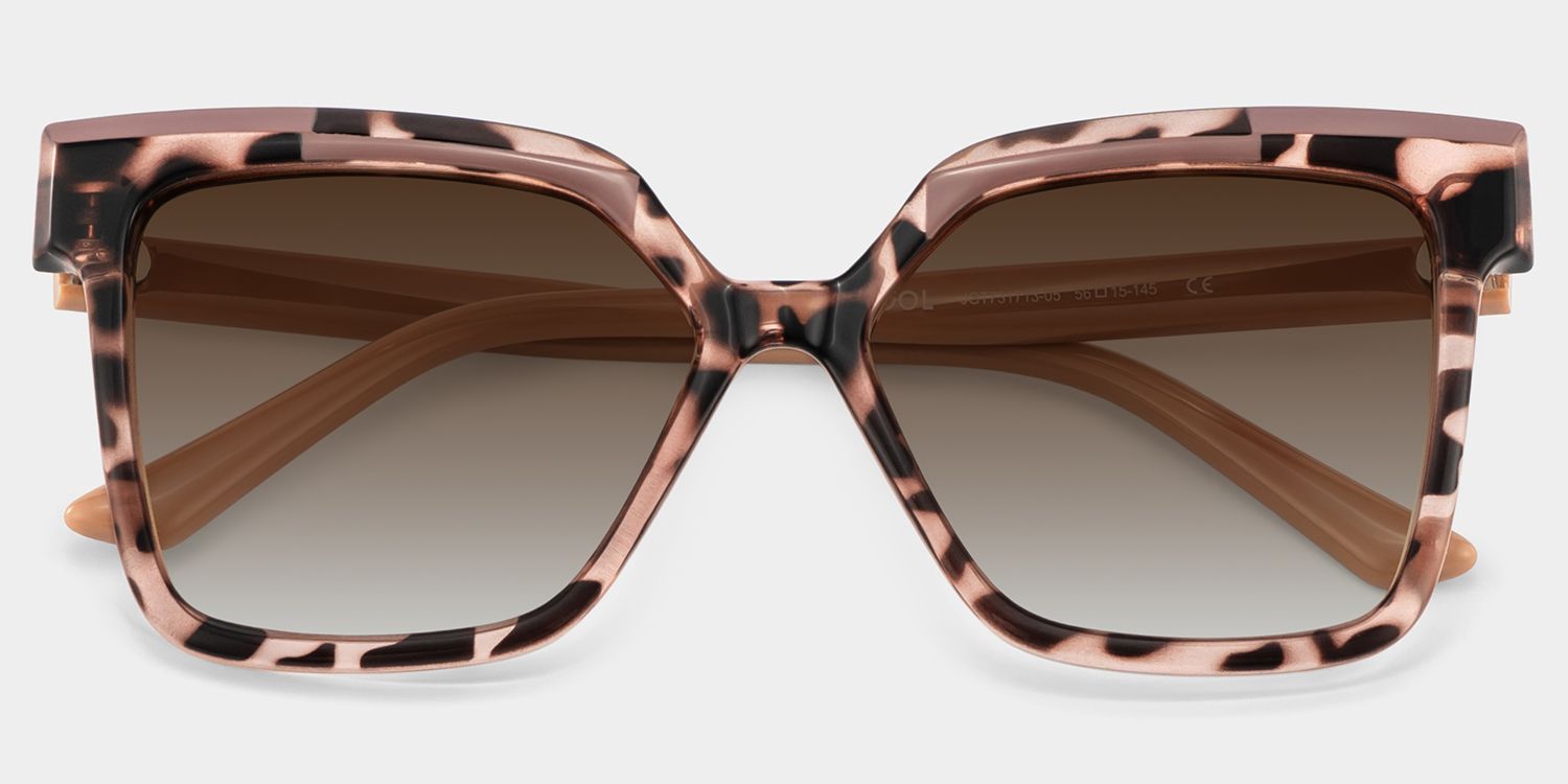 Eboney Tortoise Frame Sunglasses with Square Style | ZEELOOL CA1