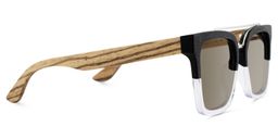 Pascal Black Clear Aviator Sunglasses3