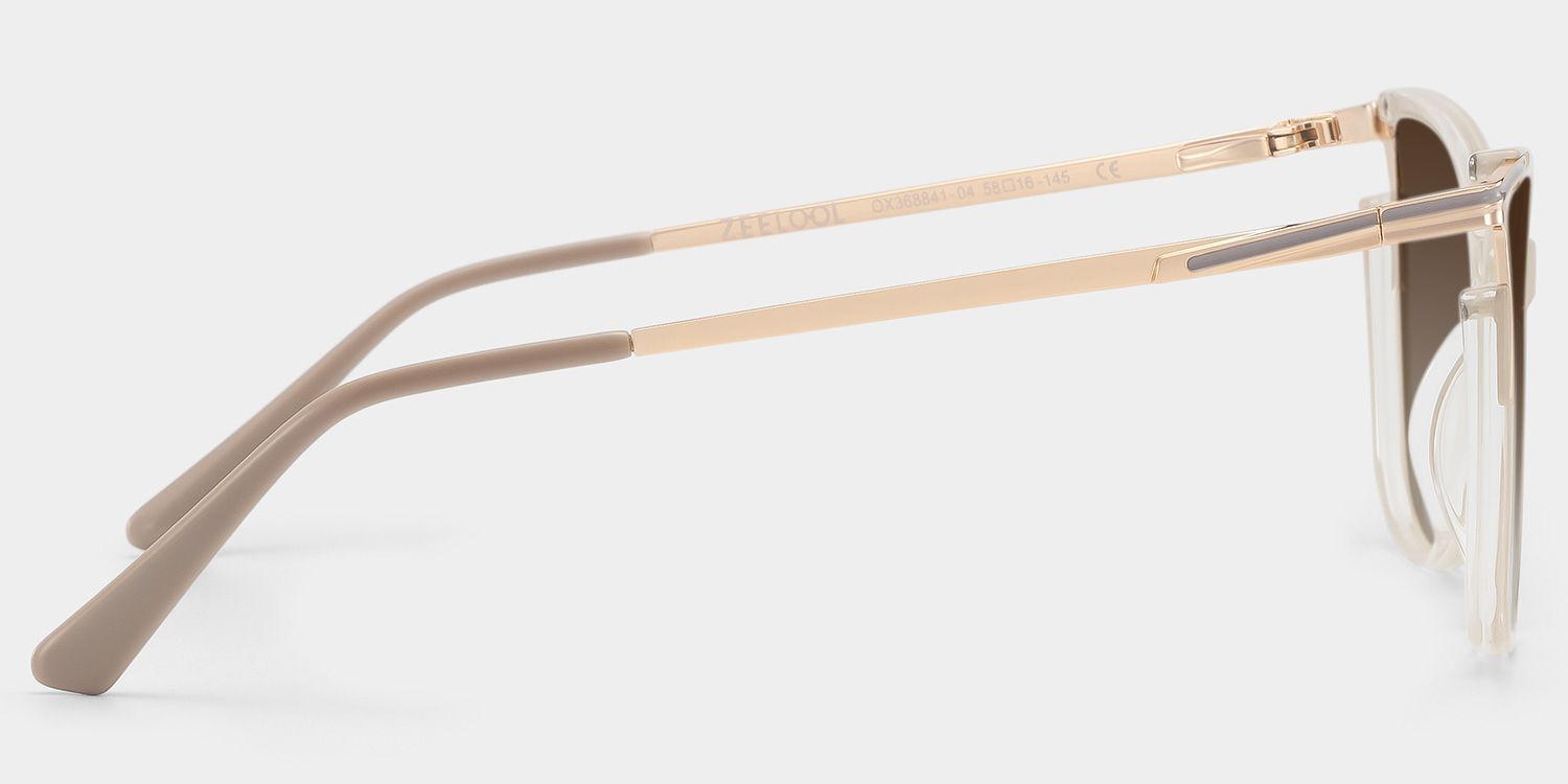 Yomary Cat Eye Khaki Sunglasses for Women & Men | ZEELOOL CA3