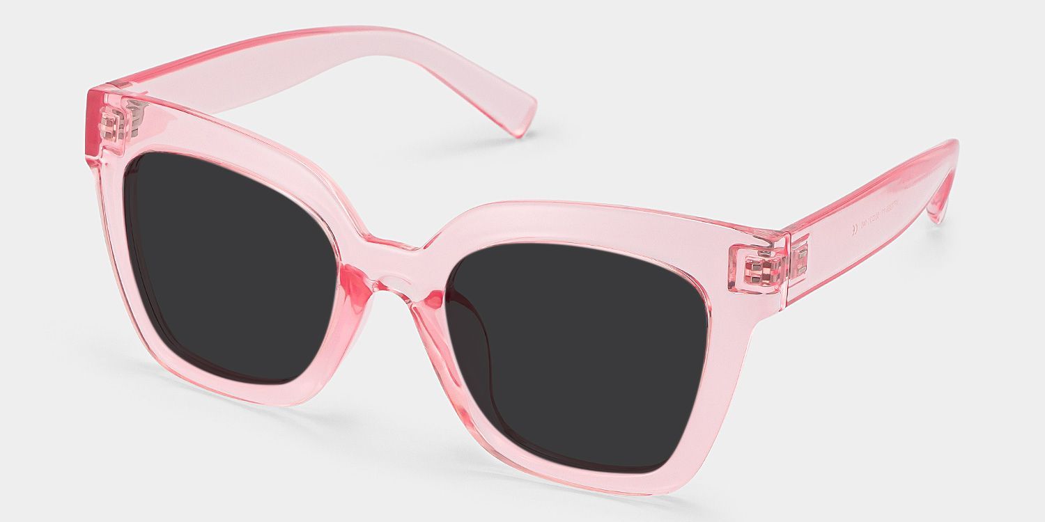 Malcolm Pink Frame Sunglasses with Square Style | ZEELOOL CA2