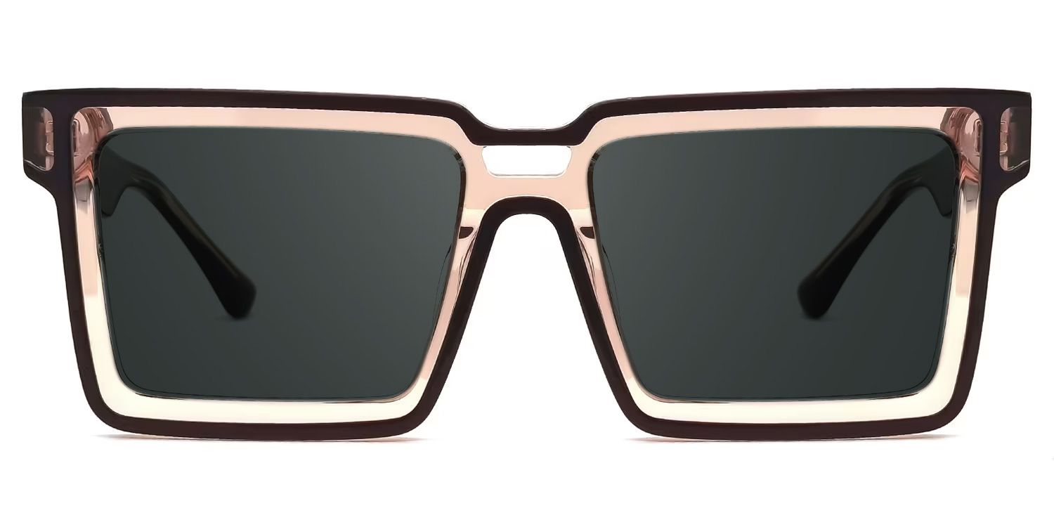 Milian Square Brown Sunglasses for Women & Men | ZEELOOL CA0