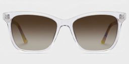 Faith Clear Rectangle Sunglasses0