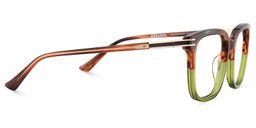Kenny Brown Green Square Glasses4