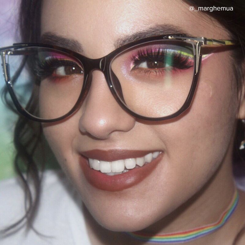 Yomary Cateye Tortoise Thin Frame Glasses | Zeelool7