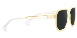 Hype Gold Geometric Sunglasses4