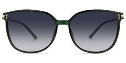 Rodz Dark-Green Square Sunglasses0