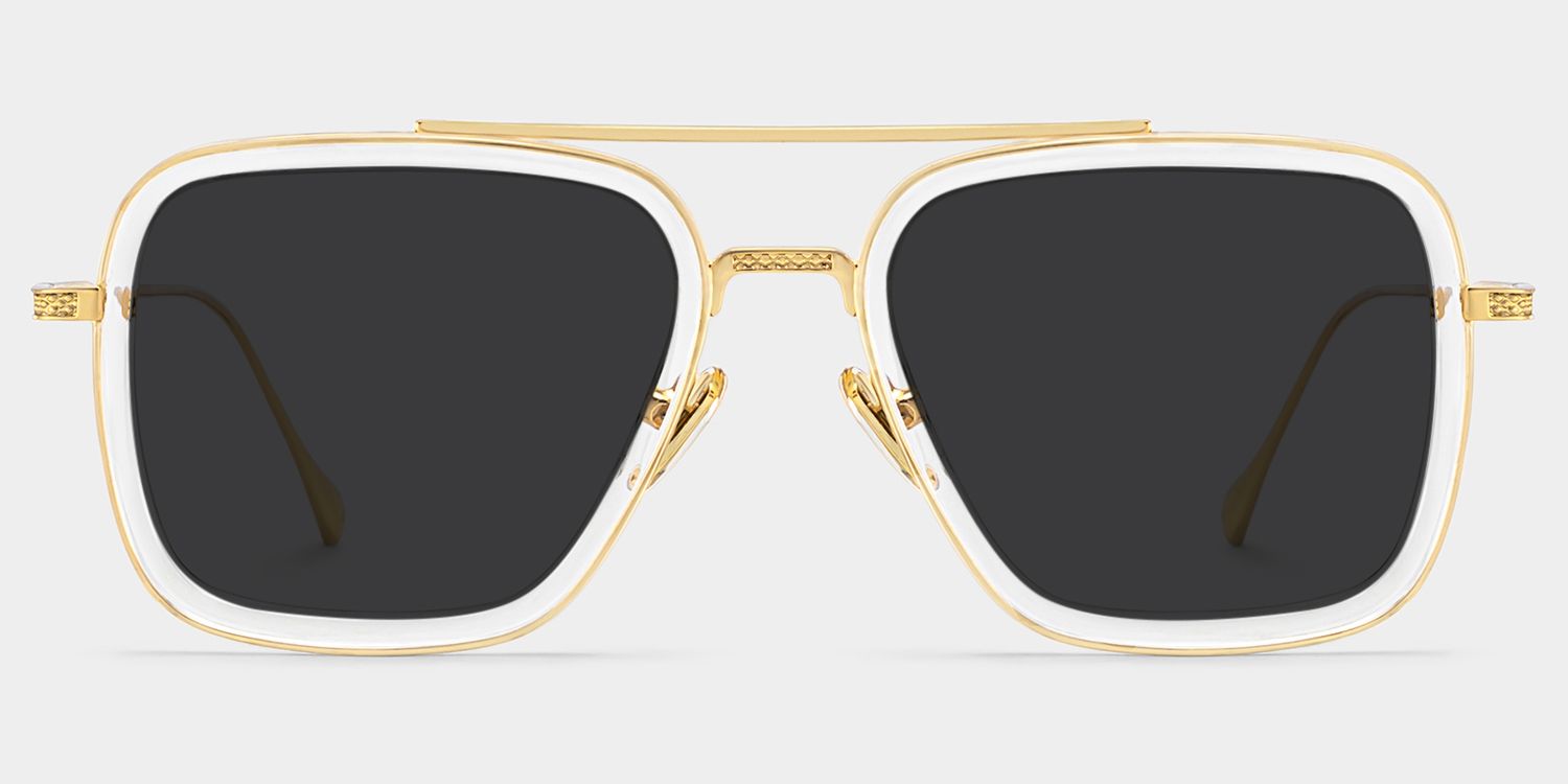 Gifford Aviator Clear Full Rim Sunglasses | ZEELOOL CA0