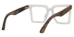 Pierre White Square Glasses3