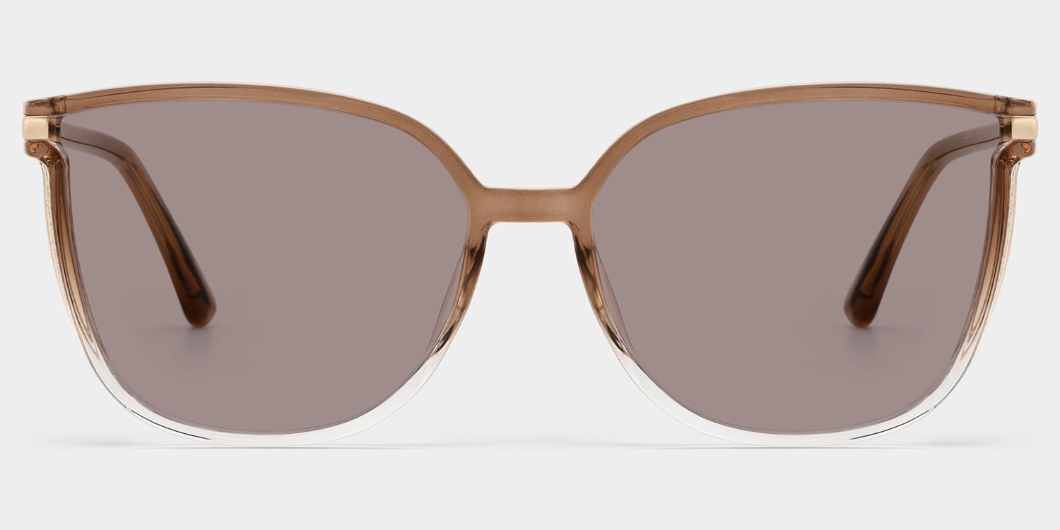 Rodz Brown Square Polarized Sunglasses for Driving | ZEELOOL CA0