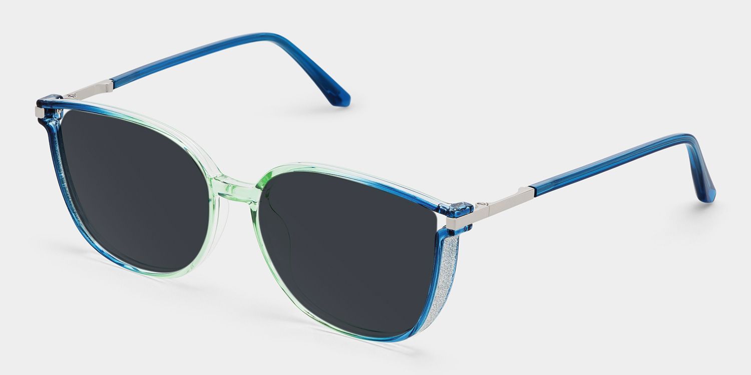Rodz Tr90 Blue-Green Frame Sunglasses | ZEELOOL CA2
