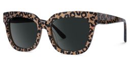 Yaniska Leopard Square Sunglasses1