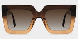 Brandon Tawny Square Sunglasses0