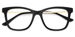 Vibert Black Rectangle Glasses2