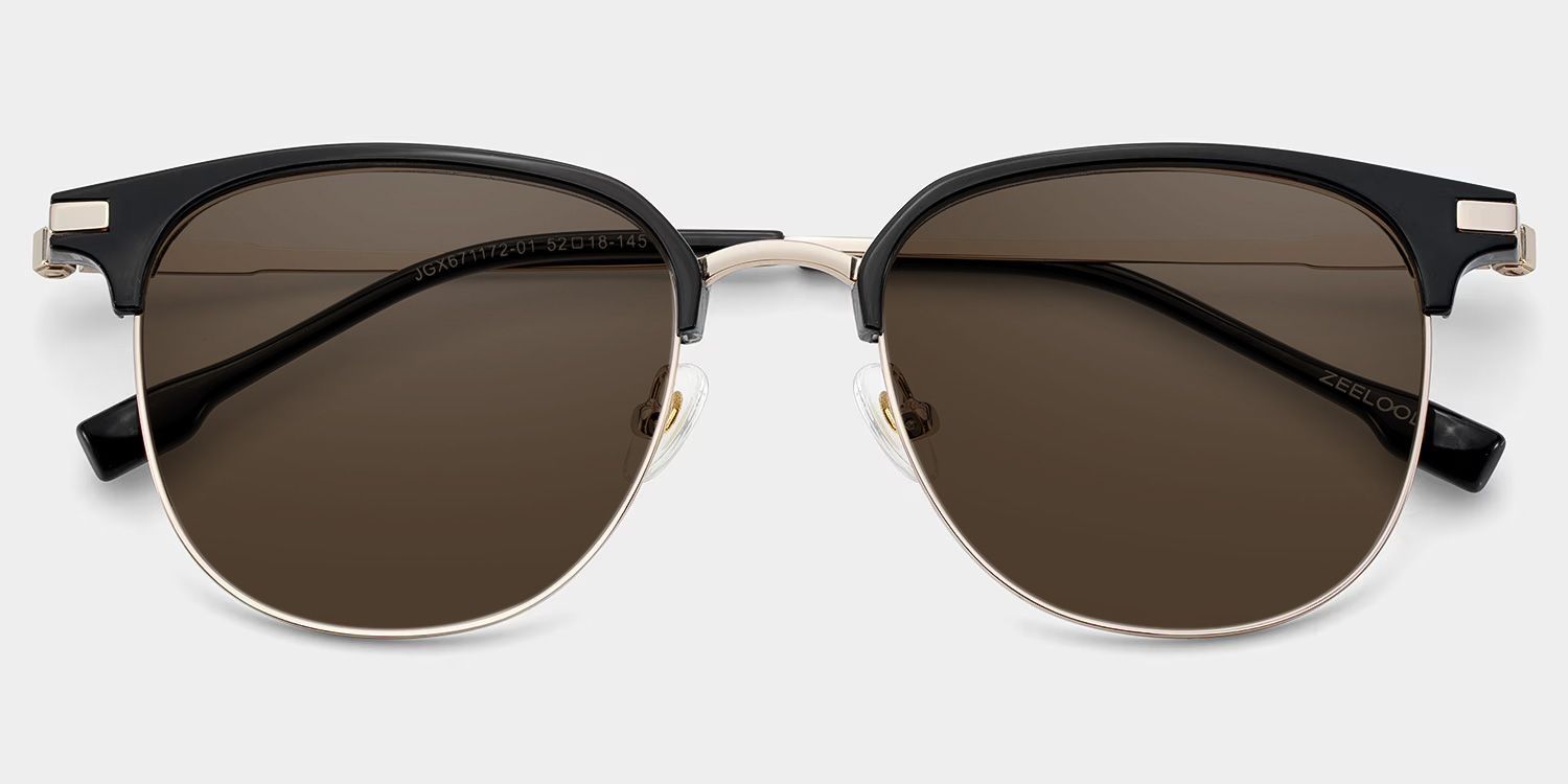 Naranjo Browline Sunglasses with Mixed Black Frames | ZEELOOL CA1