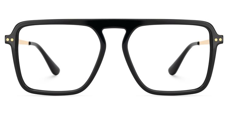 Briannie Black Aviator Glasses