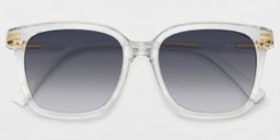 Jacqui Clear Rectangle Sunglasses1