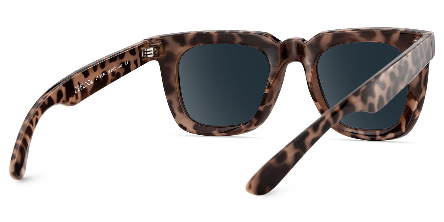 Clea Tortoise Rectangle Polarized Sunglasses for Driving | ZEELOOL CA4