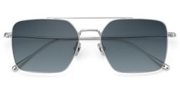Jensen Silver Aviator Sunglasses1