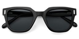 Nia Black Square Sunglasses1
