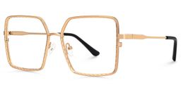 Toure Gold Square Glasses3
