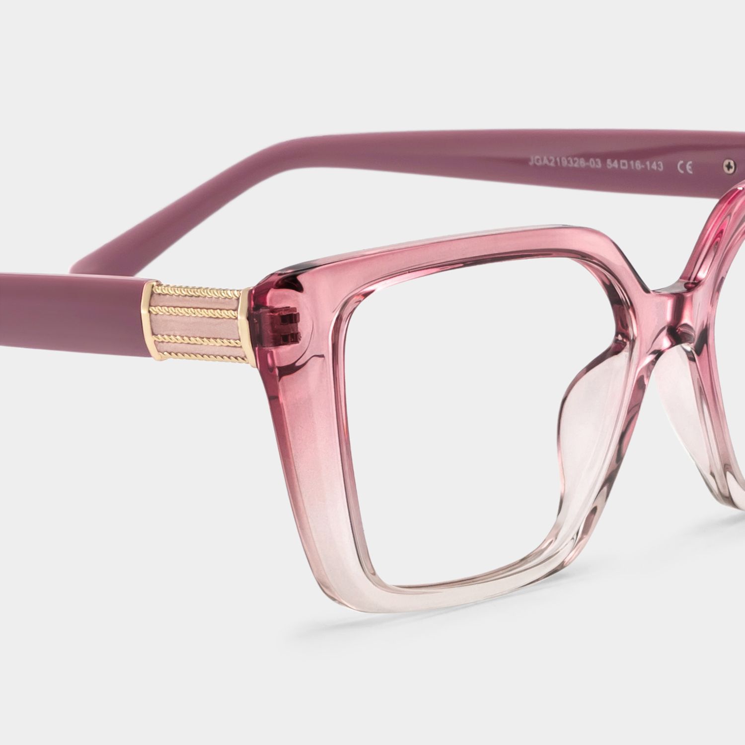 Emery Two-Tone Geometric Eyeglass Frames | ZEELOOL5