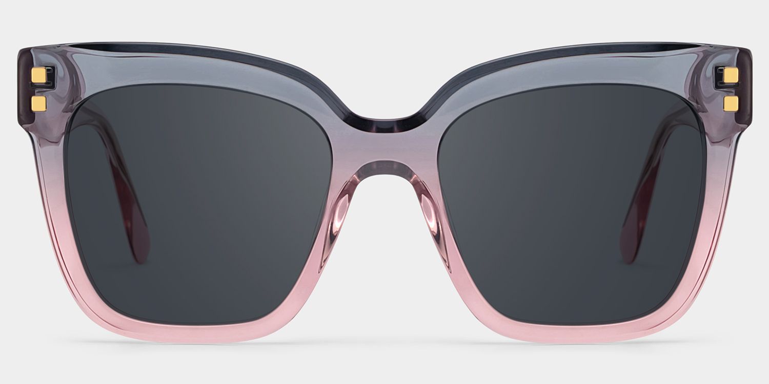Minguela Square Gray Pink Sunglasses for Women & Men | ZEELOOL CA0