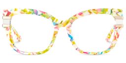 Kieran Mottled Rectangle Glasses1