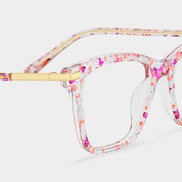 Eliot Pink Rectangle Glasses4