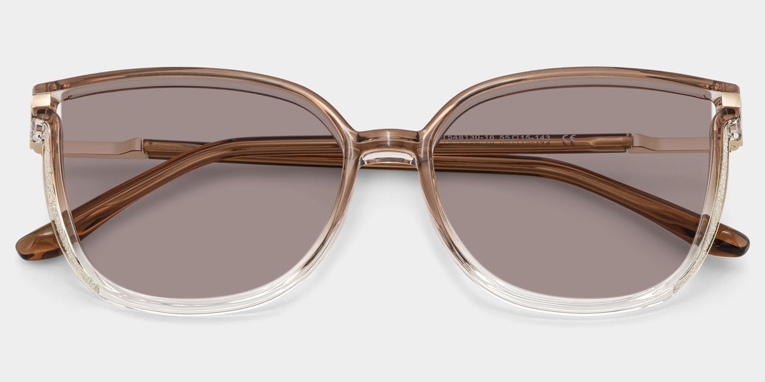 Rodz Brown Square Polarized Sunglasses for Driving | ZEELOOL CA1