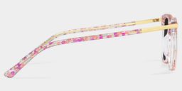 Eliot Pink Rectangle Sunglasses3