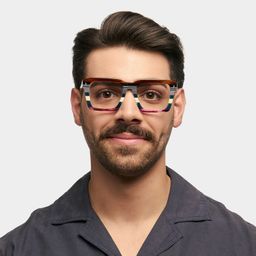 Kenish Multicolor Square Glasses0