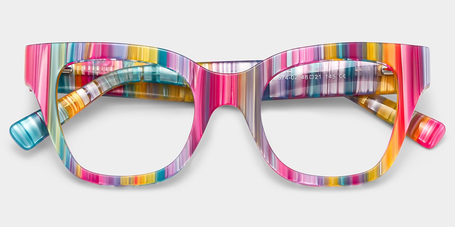 Nereyda Candy Color Eyeglasses Skittles for Women | ZEELOOL1