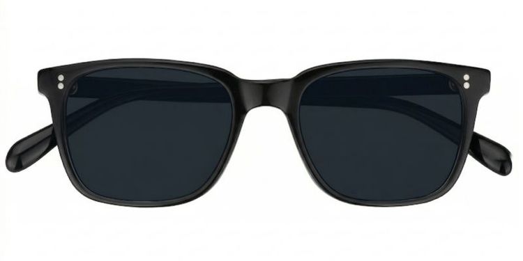 Lamont Black Rectangle Sunglasses