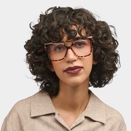 Eboney Tortoise Square Glasses0