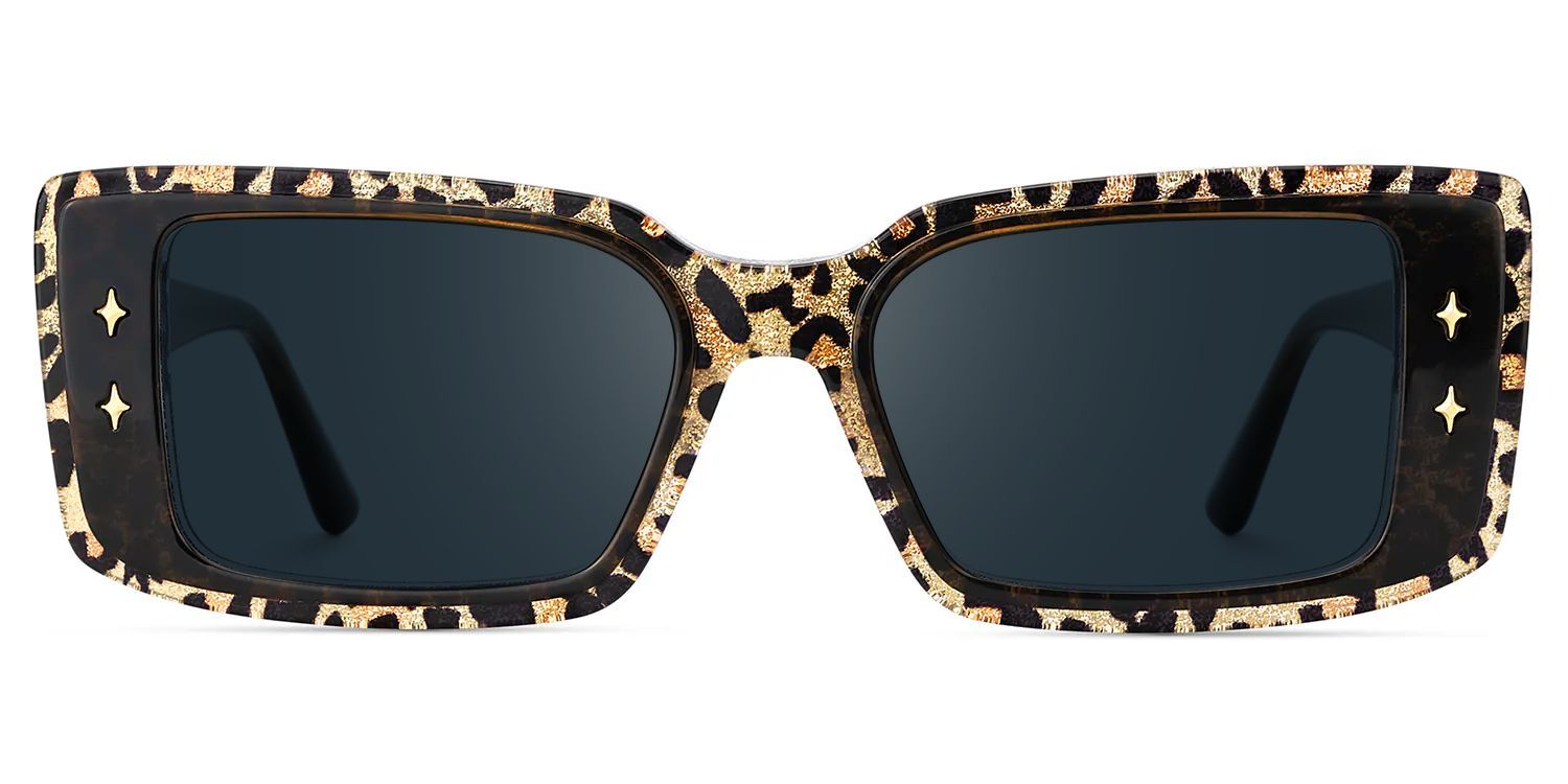 Gleam Acetate Leopard Frame Sunglasses | ZEELOOL CA0