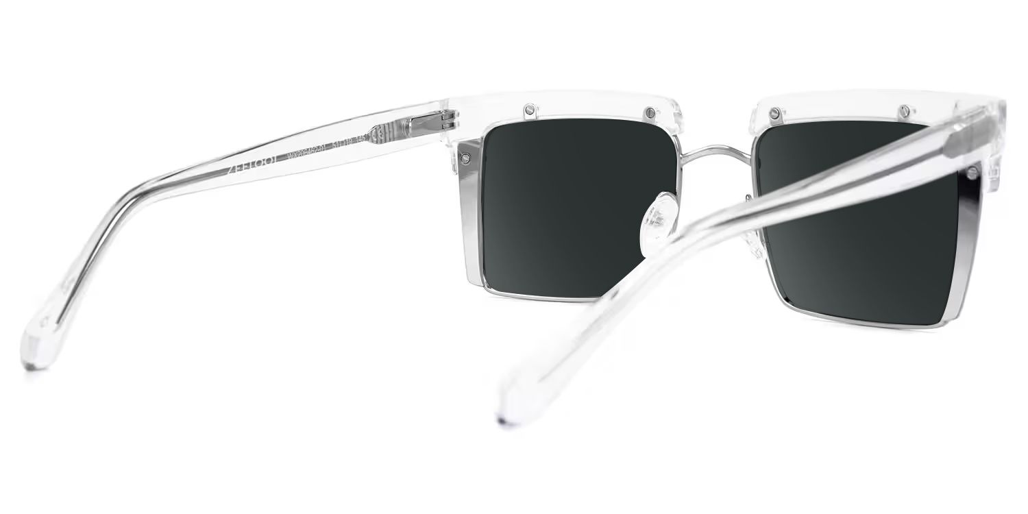Kiana Clear Square Sunglasses to Frame Your Face | ZEELOOL CA5