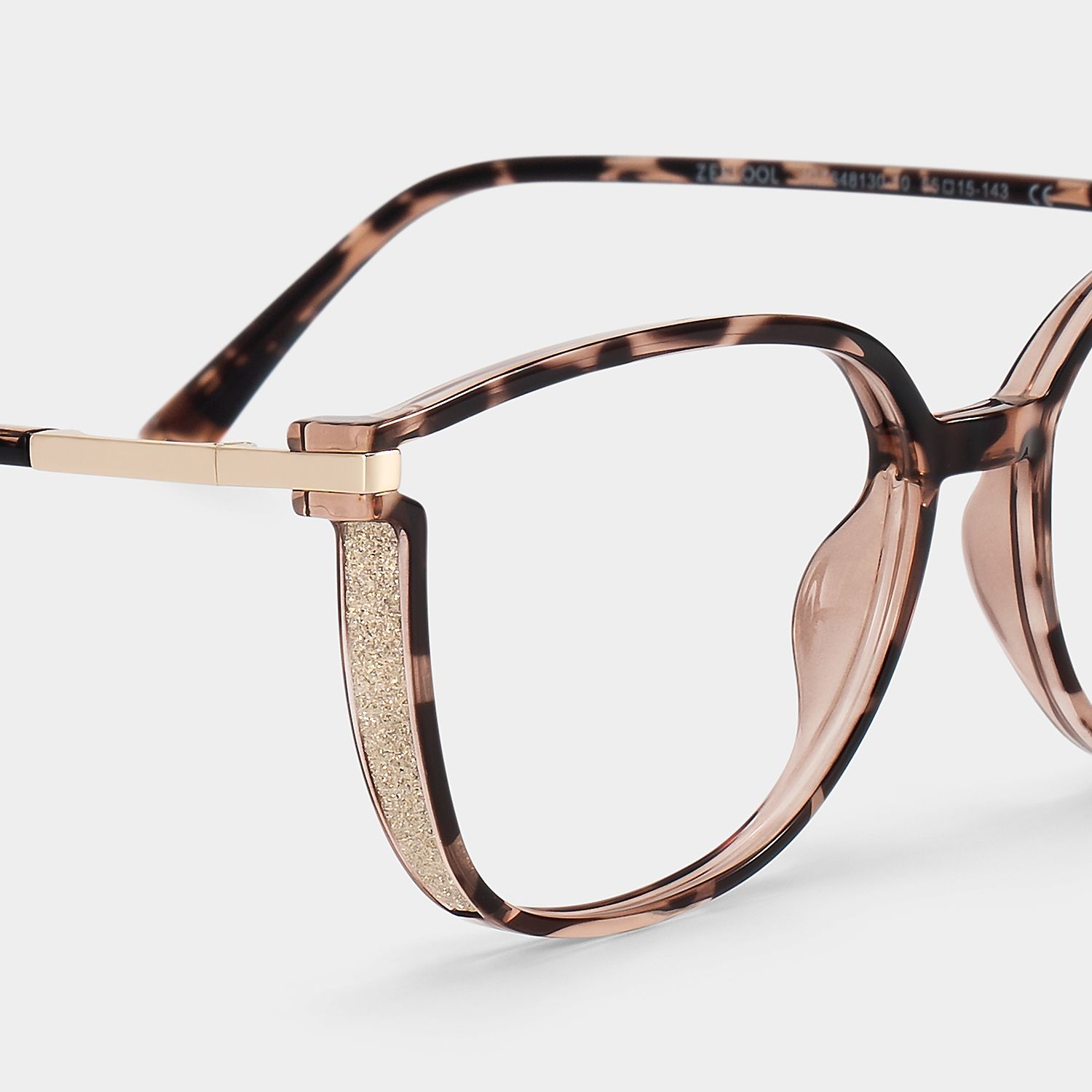 Rodz Pale Tortoiseshell Glasses with Square Thin frame4