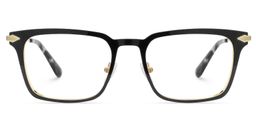 Chaney Black Rectangle Glasses1